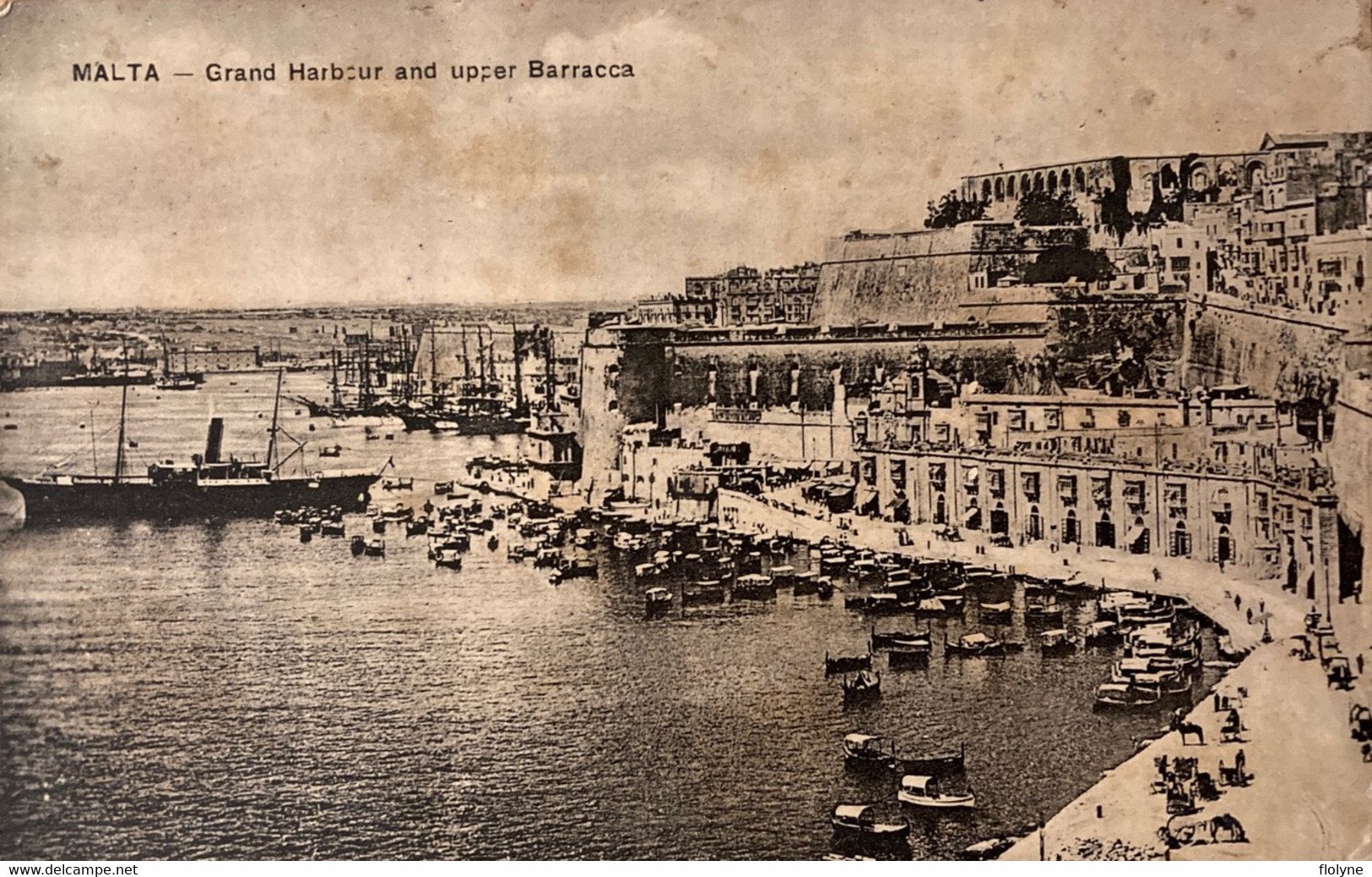 Malta - Grand Harbour And Upper Barracca - Malte - Port Et Bateaux - Malta