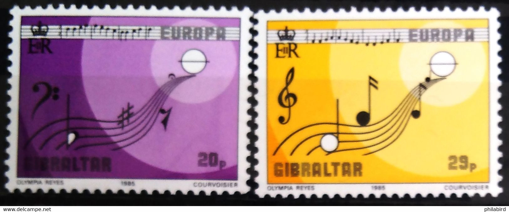 EUROPA 1985 - GIBRALTAR                 N° 495/496                        NEUF** - 1985