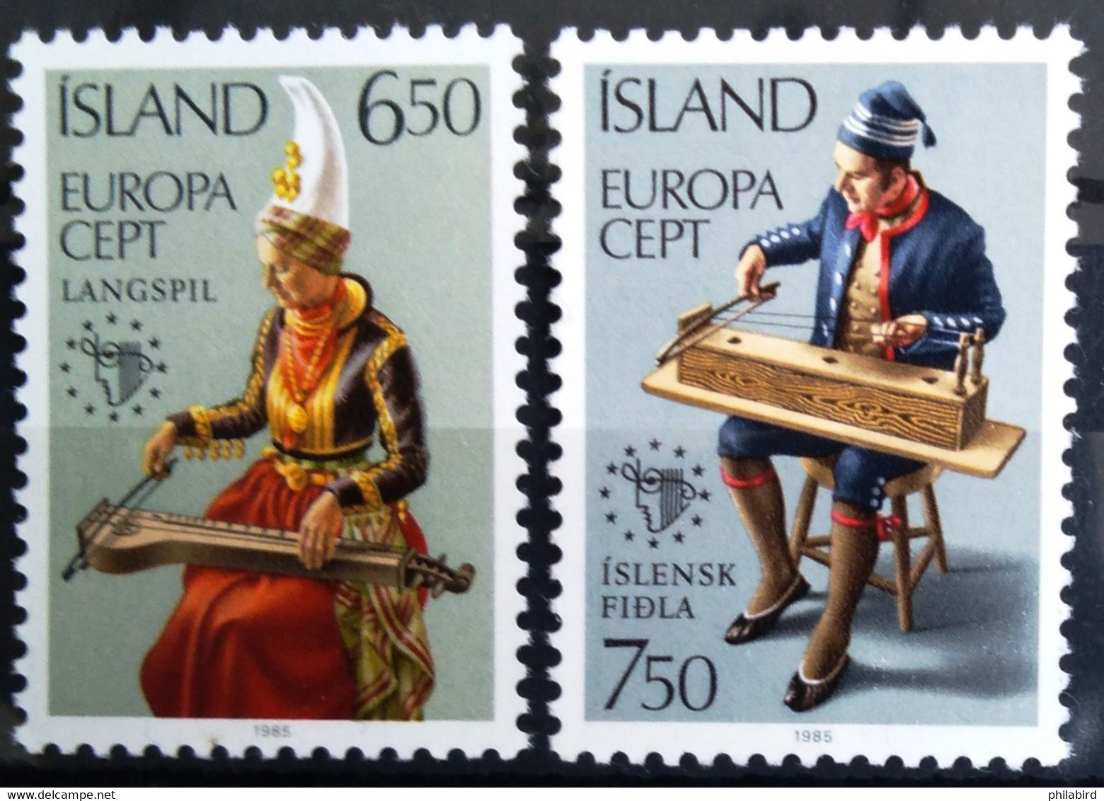 EUROPA 1985 - ISLANDE                 N° 585/586                        NEUF** - 1985