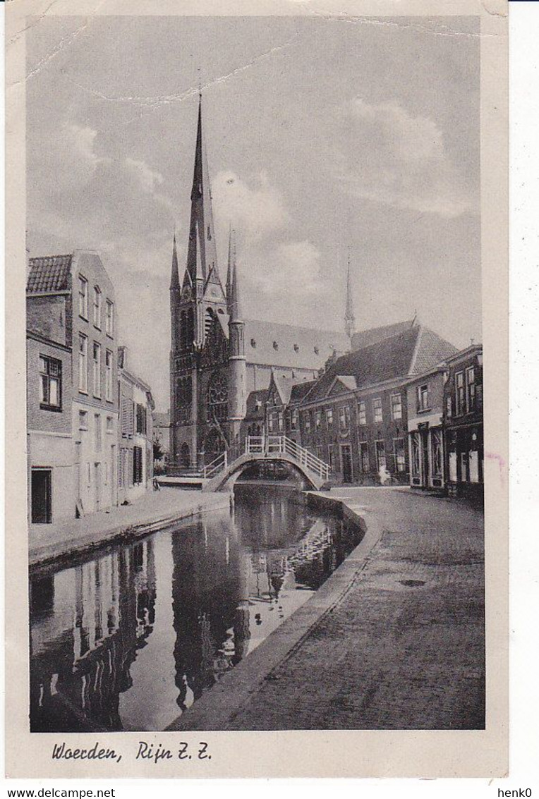 Woerden Rijn Zuidzijde R.-K. Kerk PM769 - Woerden