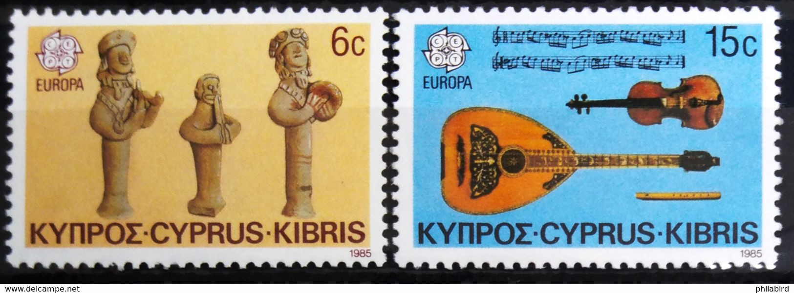 EUROPA 1985 - CHYPRE                N° 637/638                       NEUF** - 1985