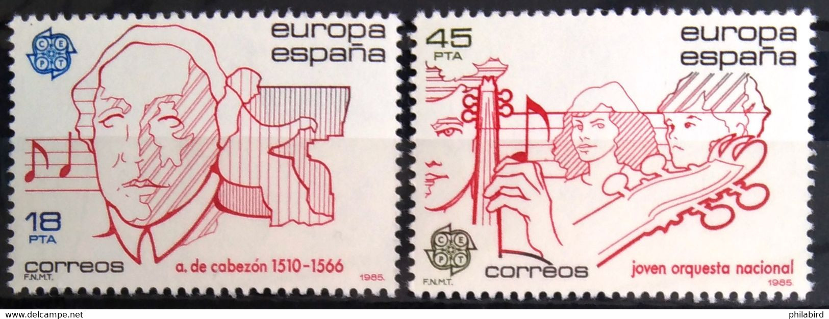 EUROPA 1985 - ESPAGNE                N° 2406/2407                       NEUF** - 1985
