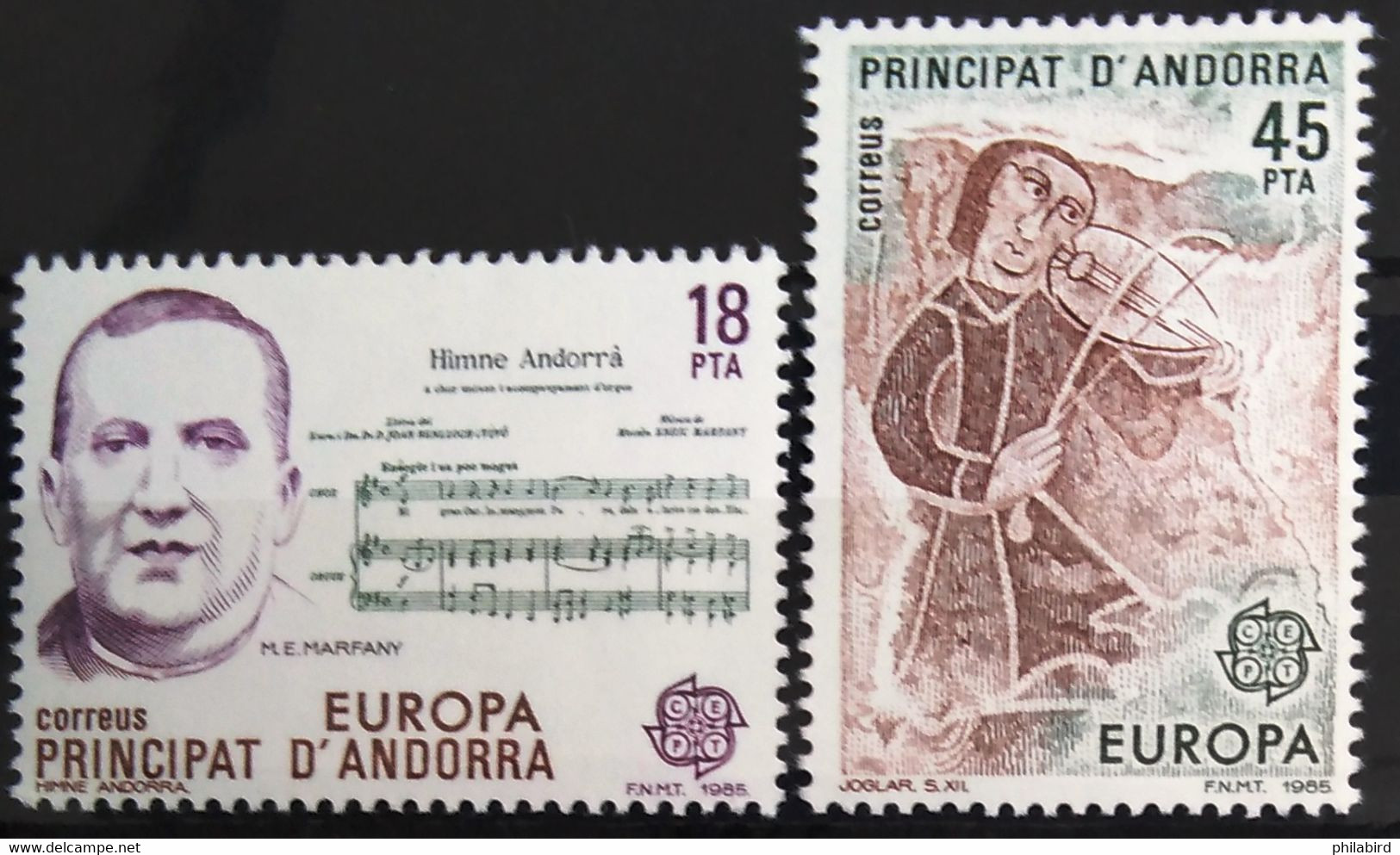 EUROPA 1985 - ANDORRE ESPAGNOL                N° 172/173                       NEUF** - 1985