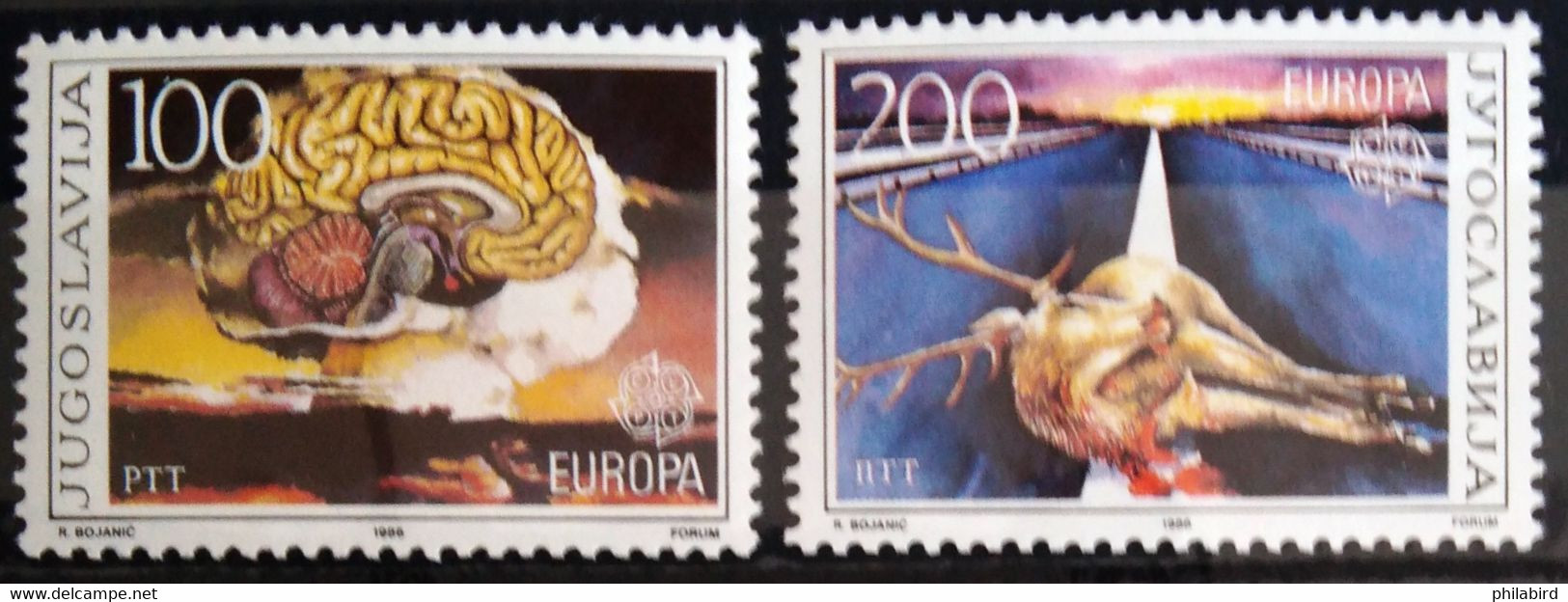 EUROPA 1986 - YOUGOSLAVIE               N° 2033/2034                      NEUF** - 1986