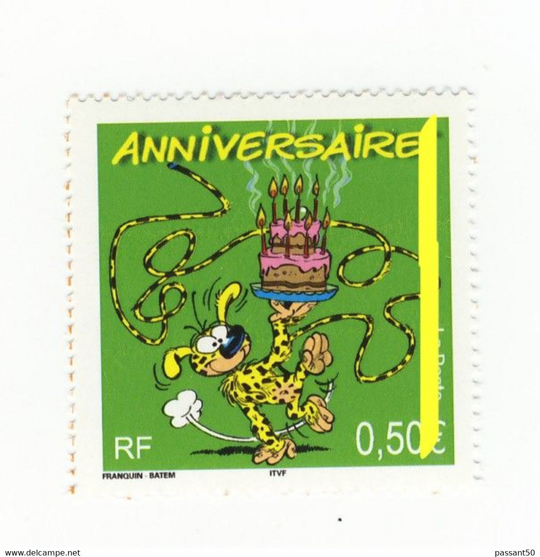 Marsupilami YT 3569b Avec Une Seule Bande Phosphorescente à Droite . Voir Le Scan . Cote YT : 40 € Maury N° 3551a : 40 € - Unused Stamps