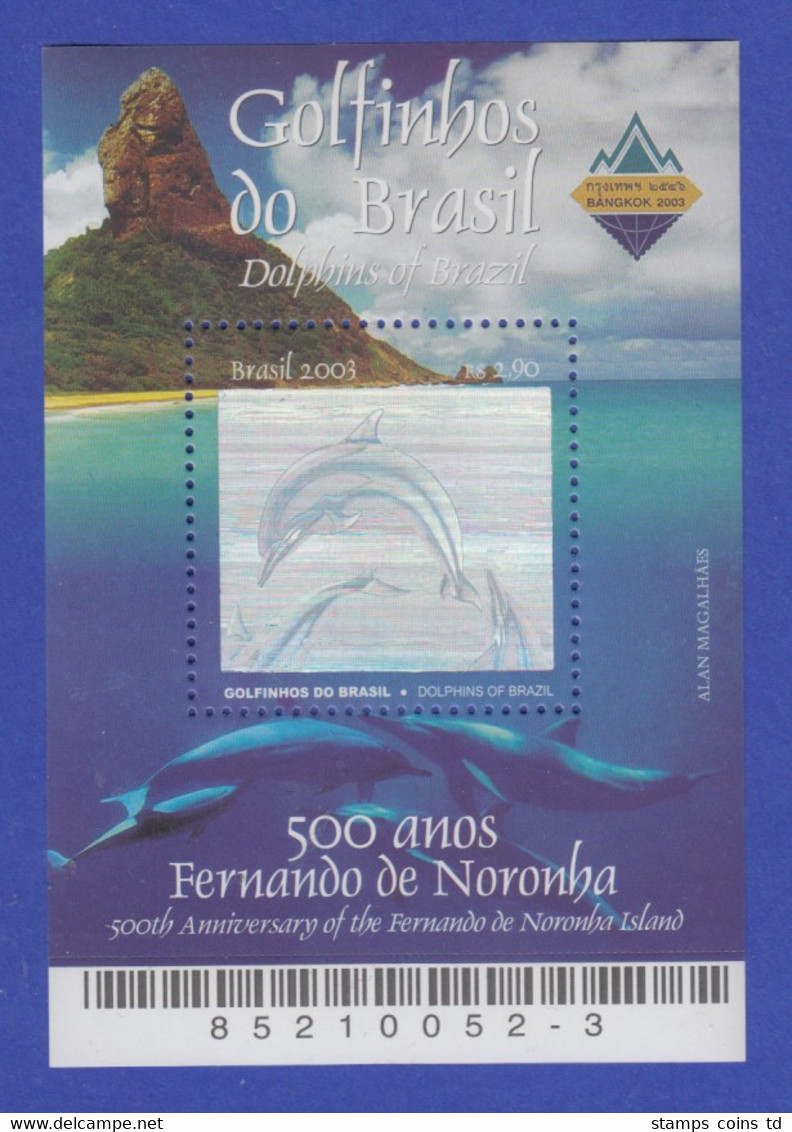 Brasilien 2003 Block 124 ** Delfin Fernando De Noronha  / Brasil RHM Bloco B-133 - Altri & Non Classificati