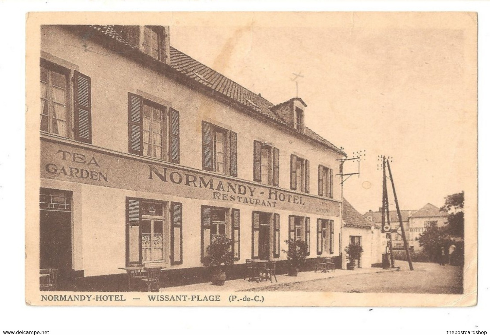 62 WISSANT PLAGE WISSANT (P.-de-C.) -- HOTEL NORMANDY Rare Used In 1938 ??? See Postmarks - Wissant