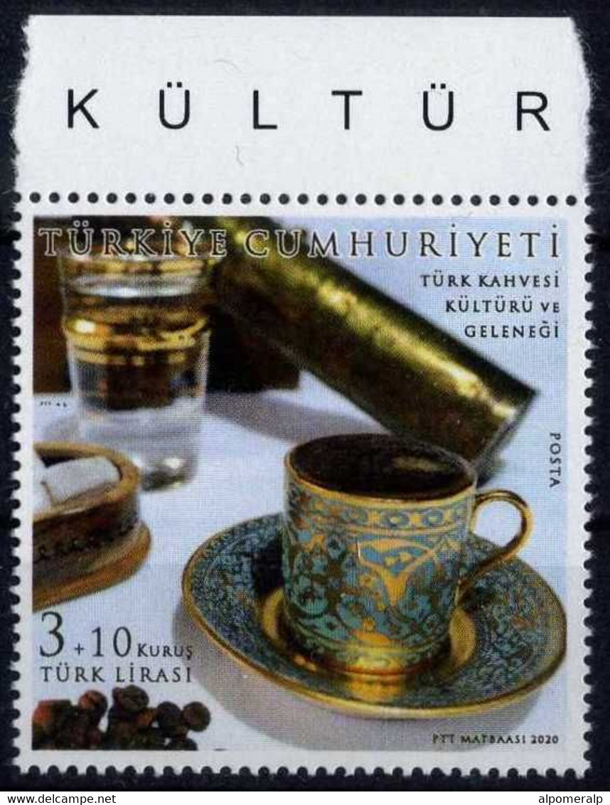 Türkiye 2020 Mi 4596 MNH Turkish Coffee Culture, Gastronomy, Traditions, Porcelain - Neufs
