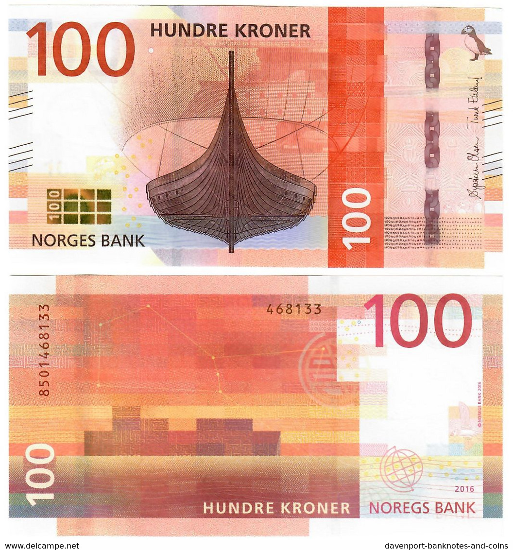 Norway 100 Kroner 2016 UNC - Norwegen