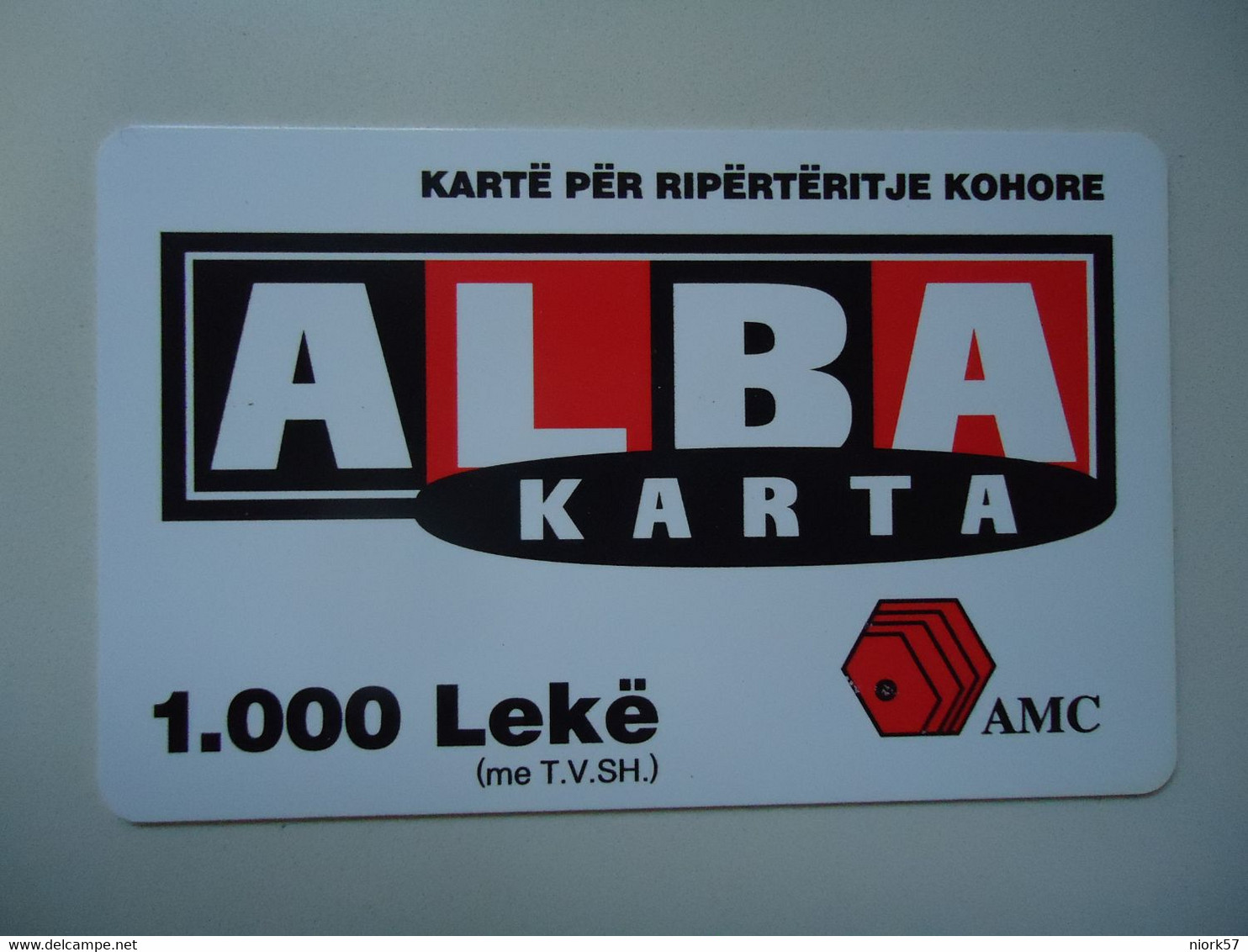 ALBANIA   USED  PREPAID  PHONECARDS  ALBA   2 SCAN - Albanie