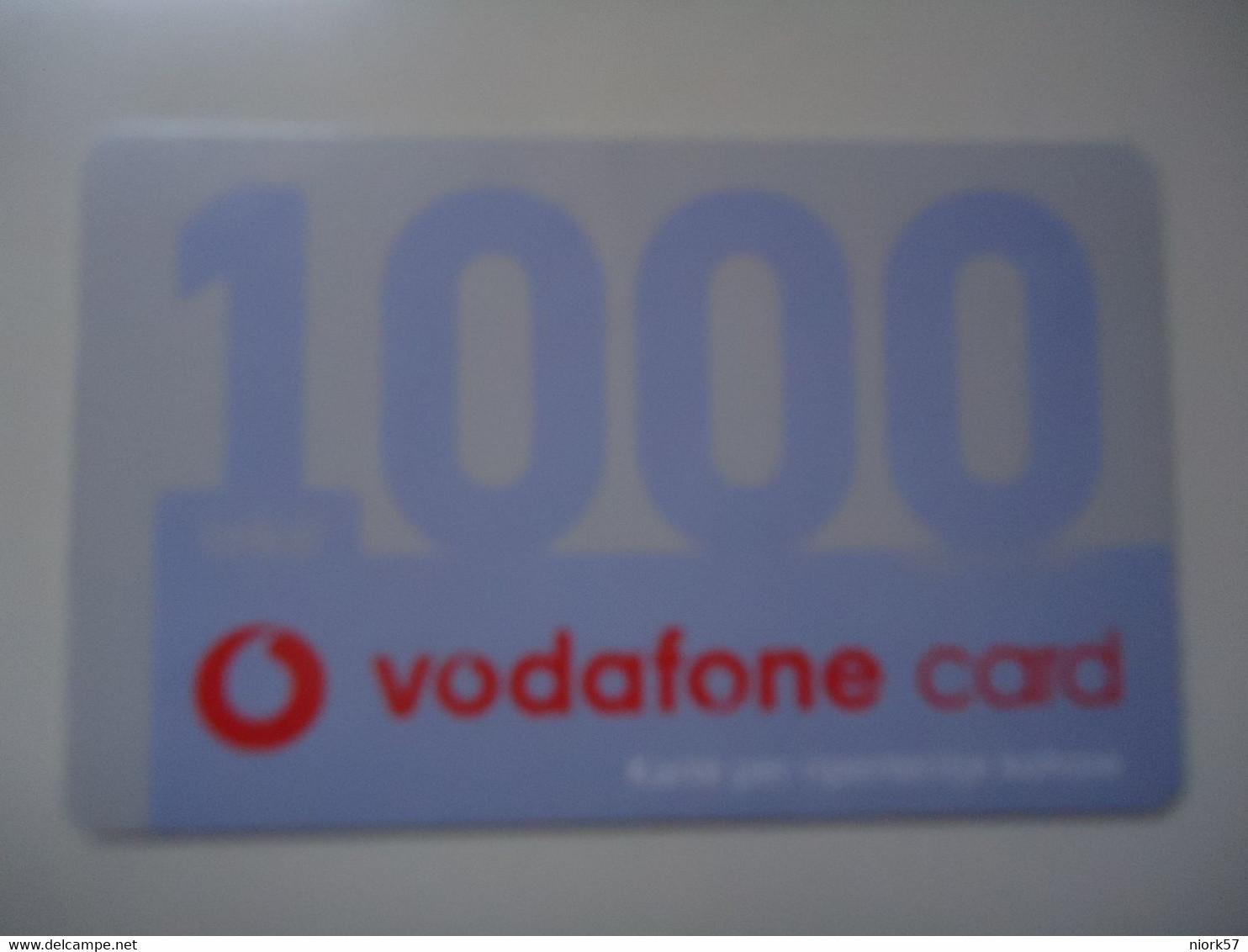 ALBANIA   USED  PREPAID  PHONECARDS  VODAFONE   2 SCAN - Albanien