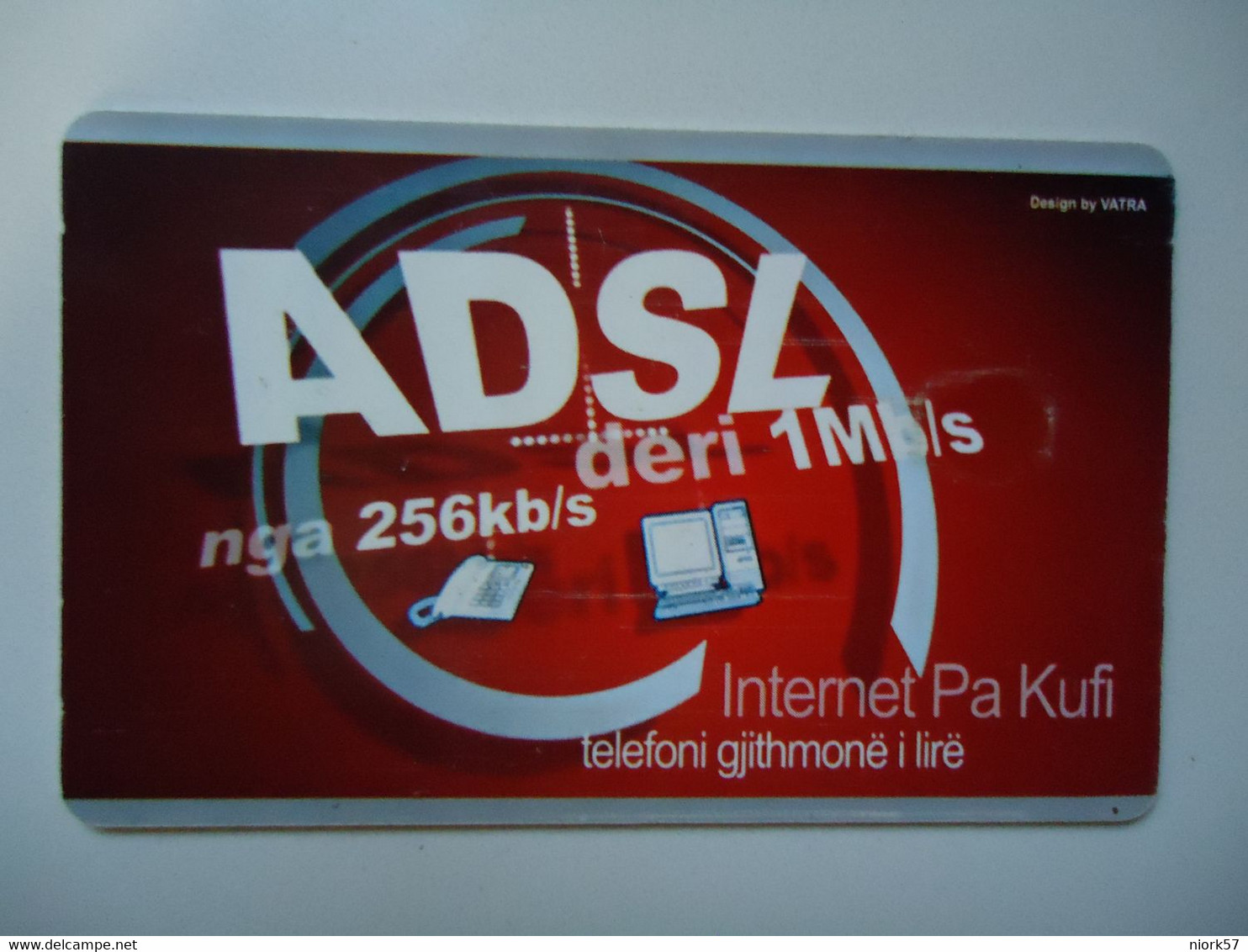 ALBANIA   USED   PHONECARDS  ADVERSTISING 2 SCAN - Albanien