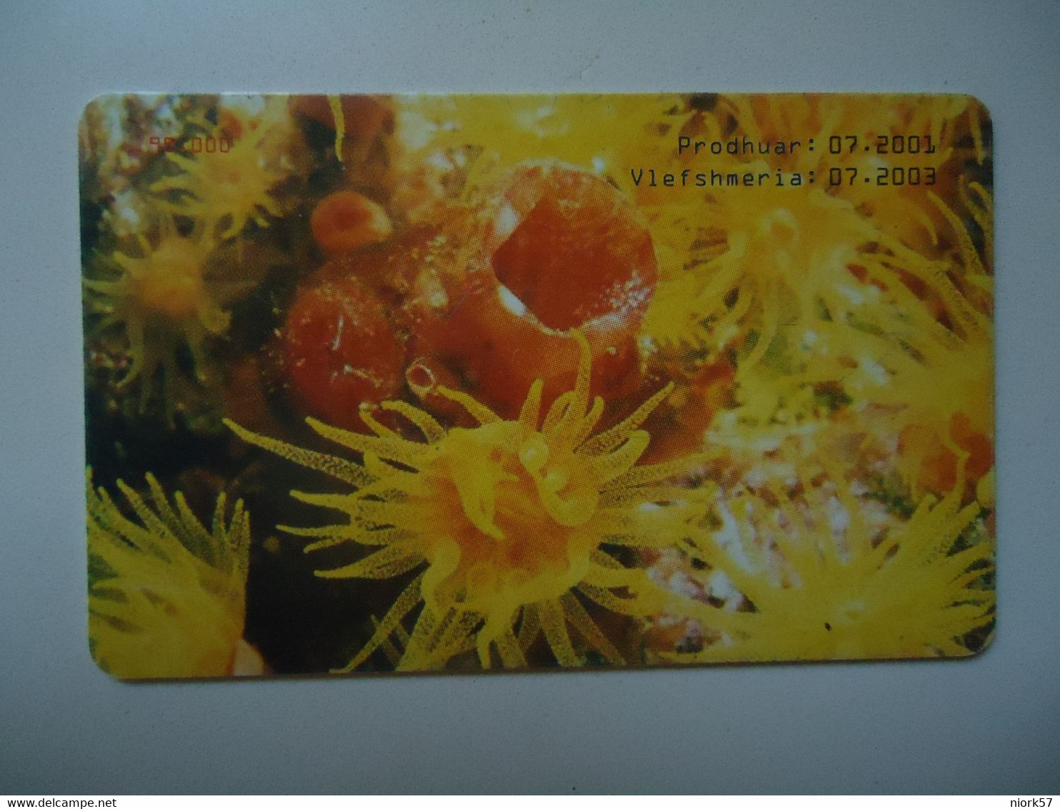 ALBANIA   USED   PHONECARDS  MARINE LIFE GRAB 2 SCAN - Fish