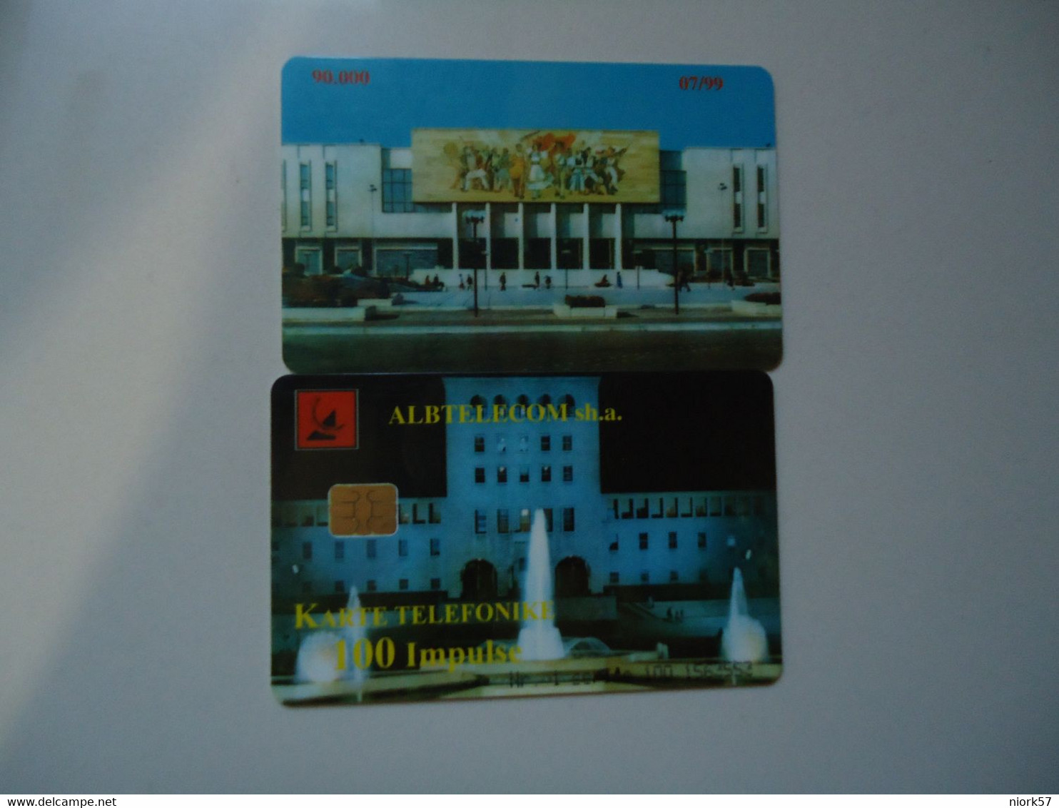 ALBANIA   USED   PHONECARDS  LANDSCAPES MONUMENTS - Paysages