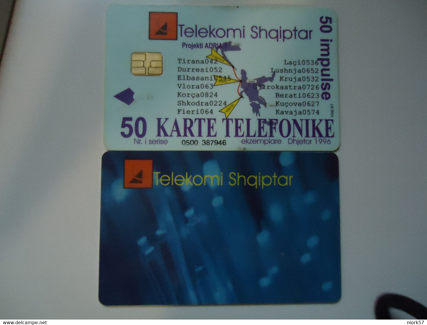 ALBANIA   USED   PHONECARDS  ADVERSTISING - Albania