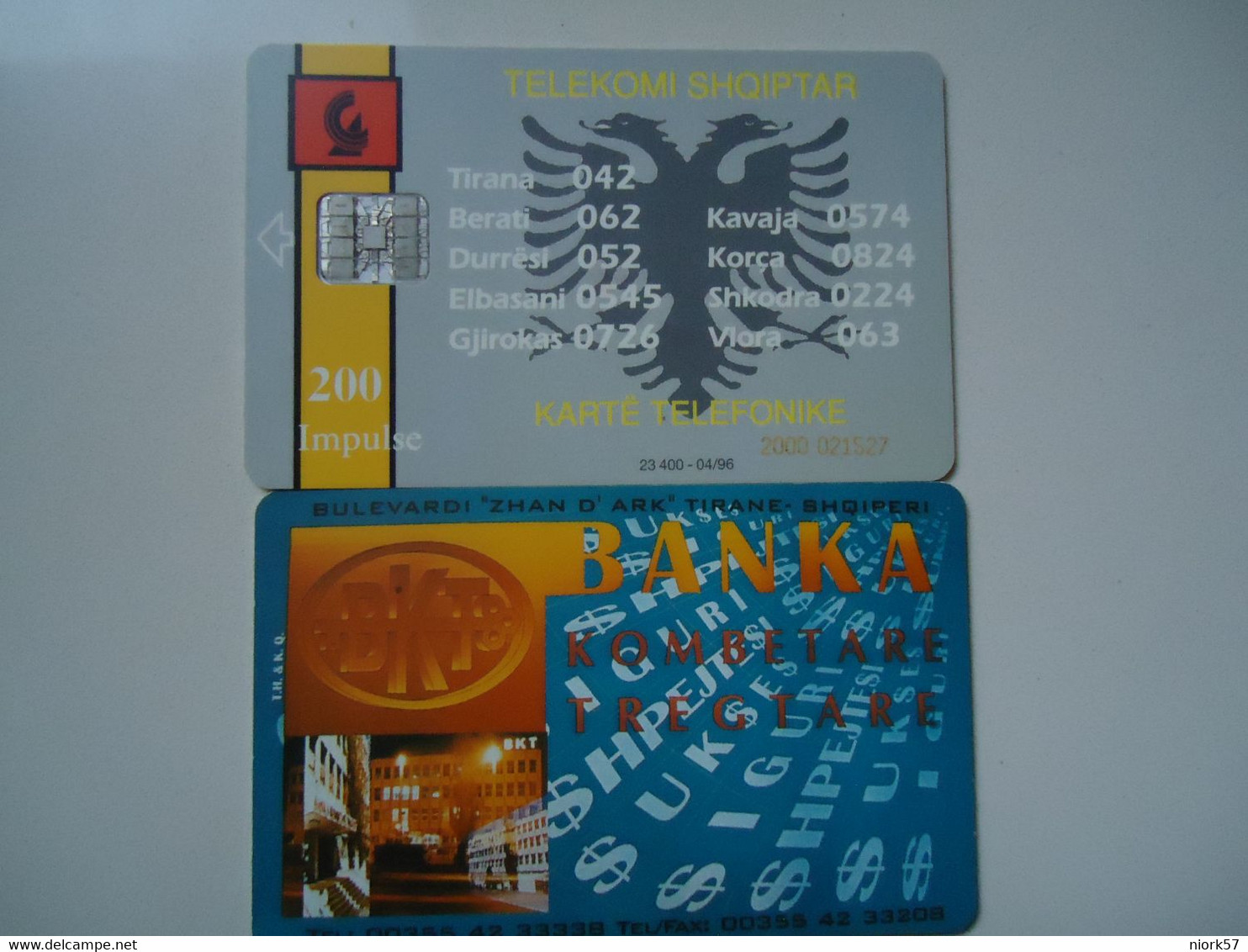 ALBANIA   USED   PHONECARDS  ADVERSTISING TIR 23400 - Albania