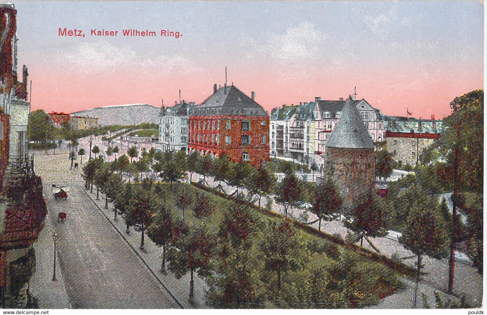 German Feldpost WW1: Postcard Metz, France - Festungs-LazarettMünzschule In Metz W/o Postmark But Signed Metz - Militaria