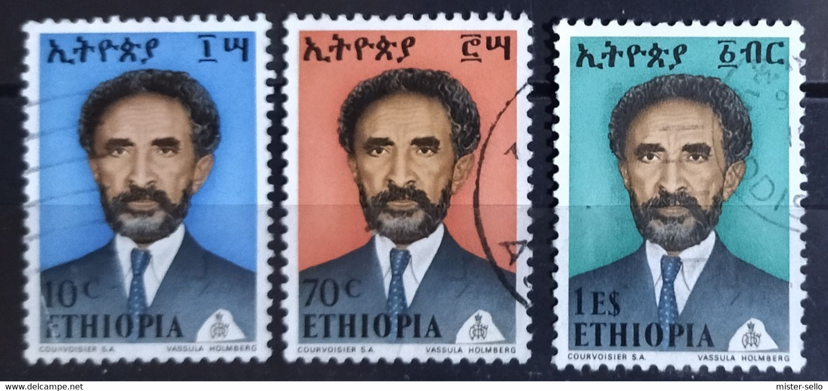 ETIOPÍA 1973 Emperor Haile Selassie I. USADO - USED. - Ethiopia