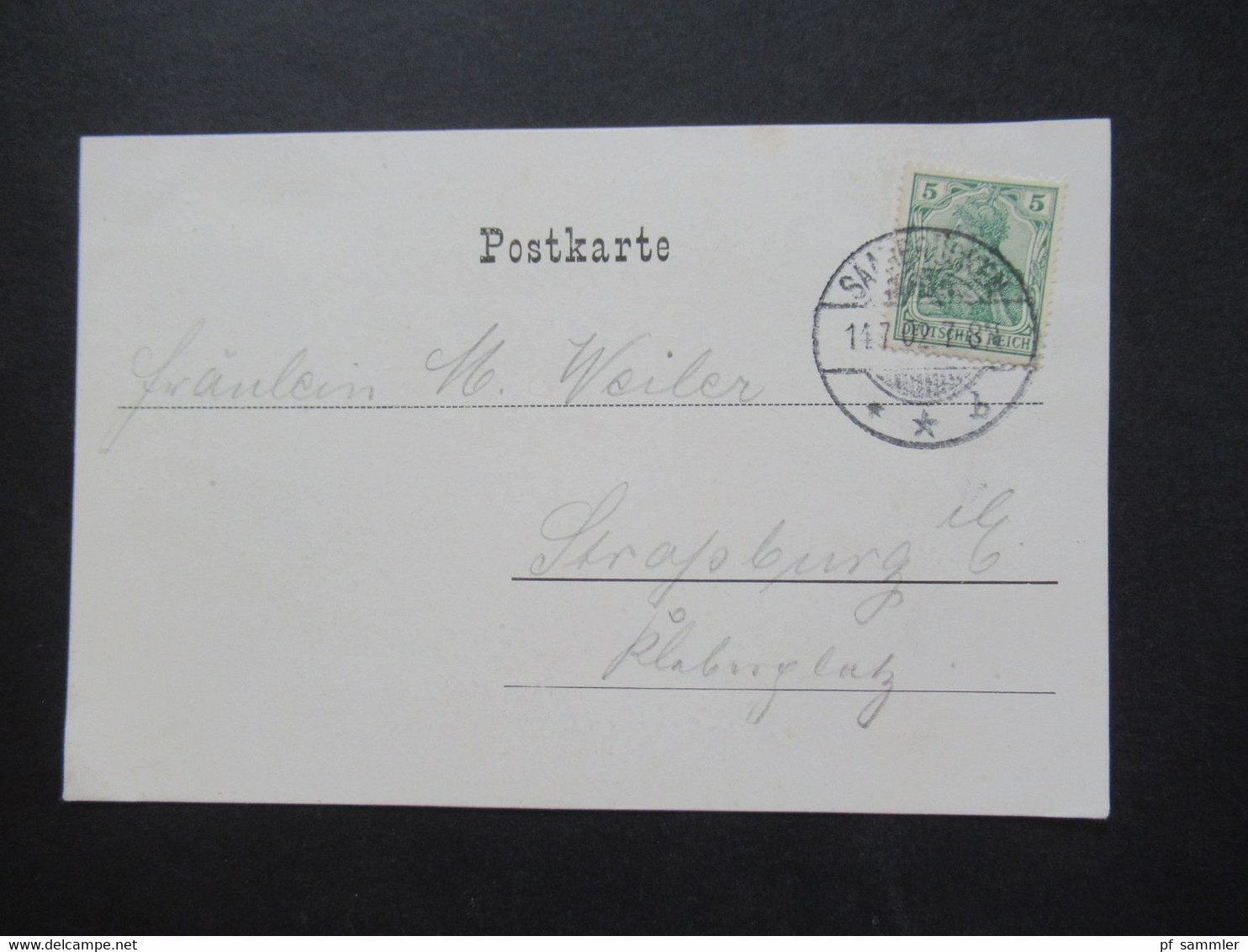 DR AK 1902 Spicher Höhen Bei Saarbrücken Kunstanstalt Karl Braun & Co. Nach Straßburg Im Elsass Gesendet! - Saarbruecken