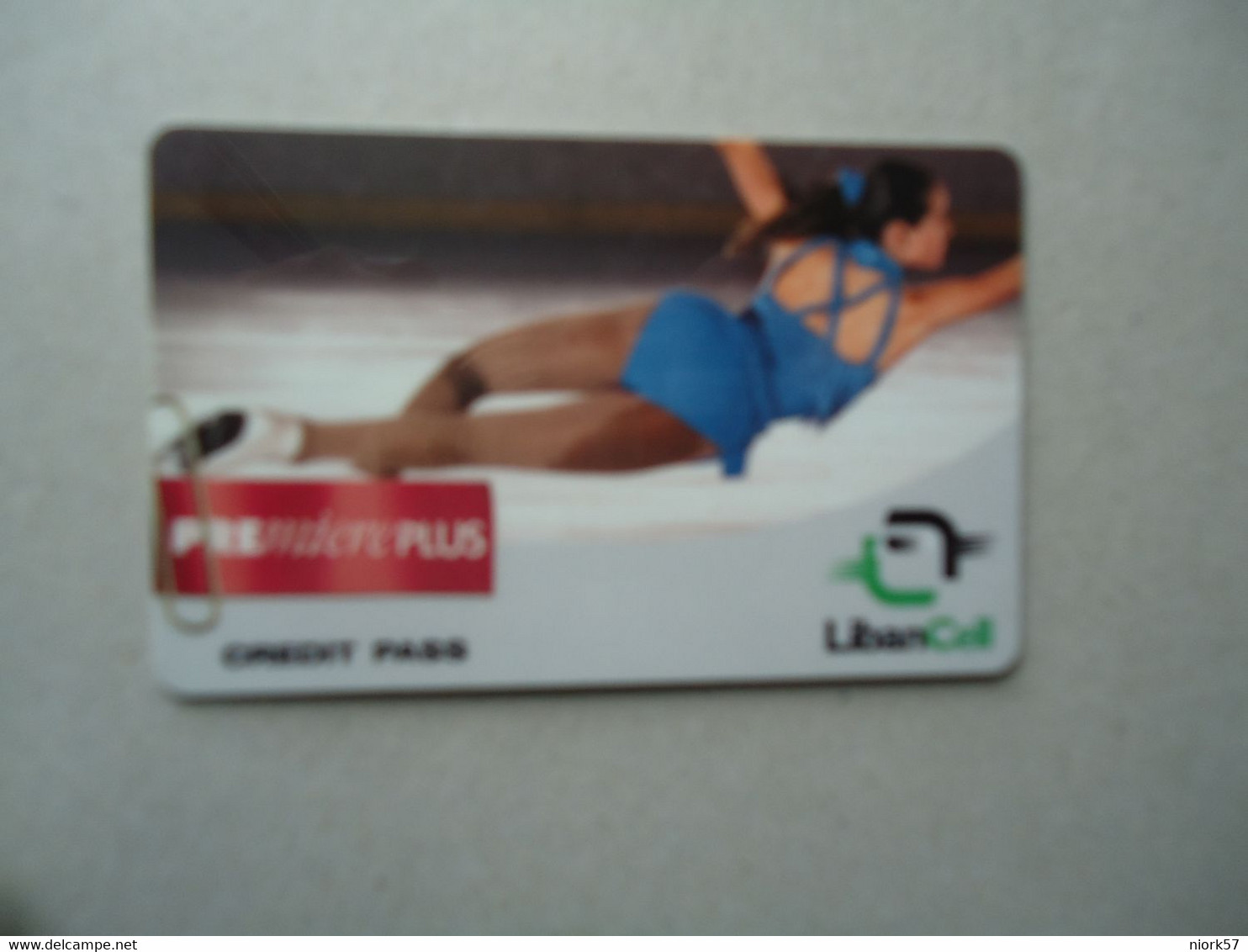 LEBANON LIBAN USED CARDS PREPAID WOMEN SPORT - Líbano