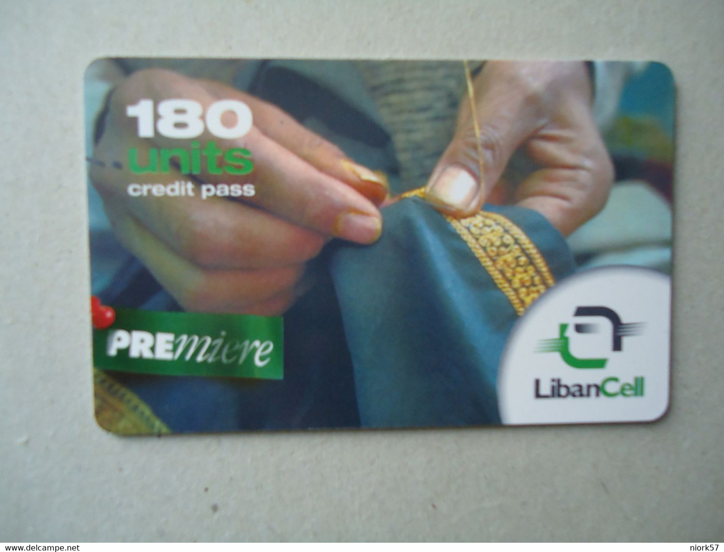 LEBANON LIBAN USED CARDS PREPAID  POPULAR ART - Líbano