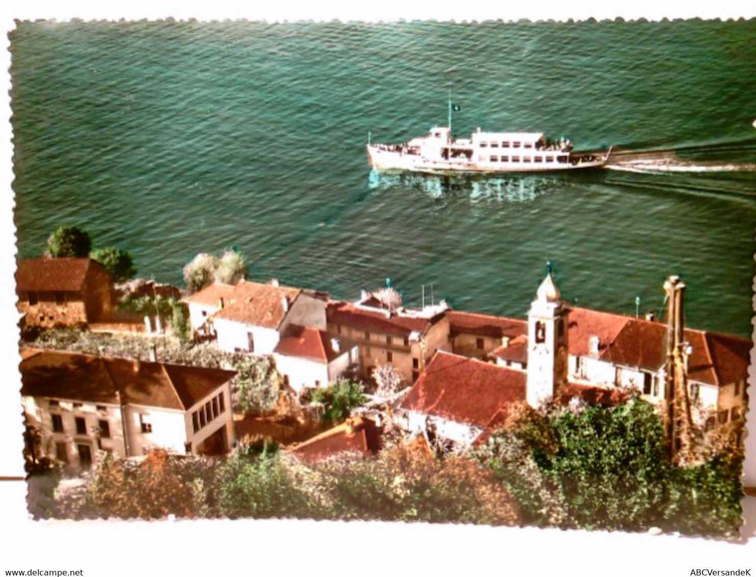 Gerra. Gambarogno - Lago Maggiore / Tessin / Schweiz. Alte AK Farbig, Gel. 1958. Panoramablick über Die Dächer - Arogno