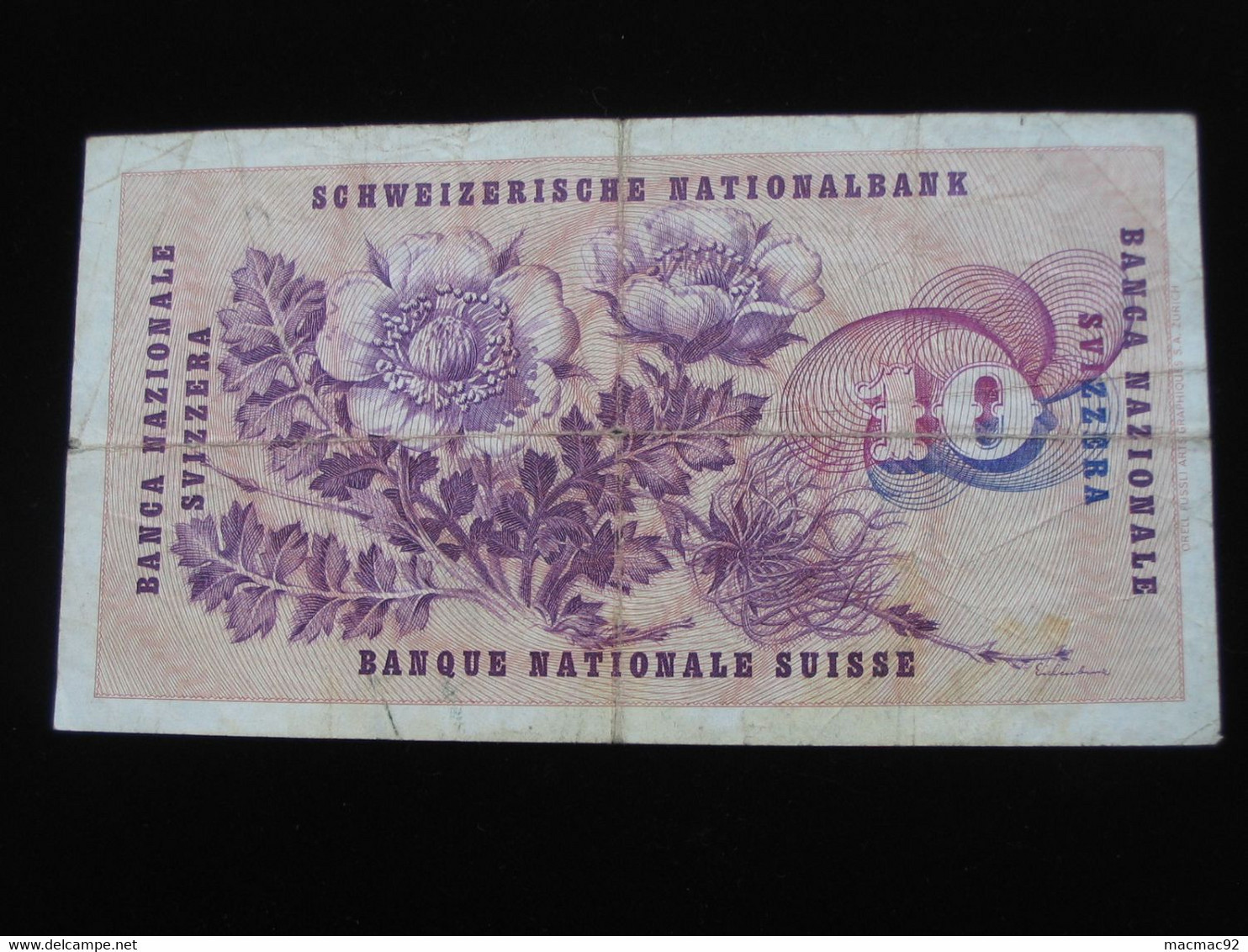 10 Francs SUISSE 1968 - Banque Nationale Suisse - Schweizerische Nationalbank   **** EN ACHAT IMMEDIAT **** - Suisse