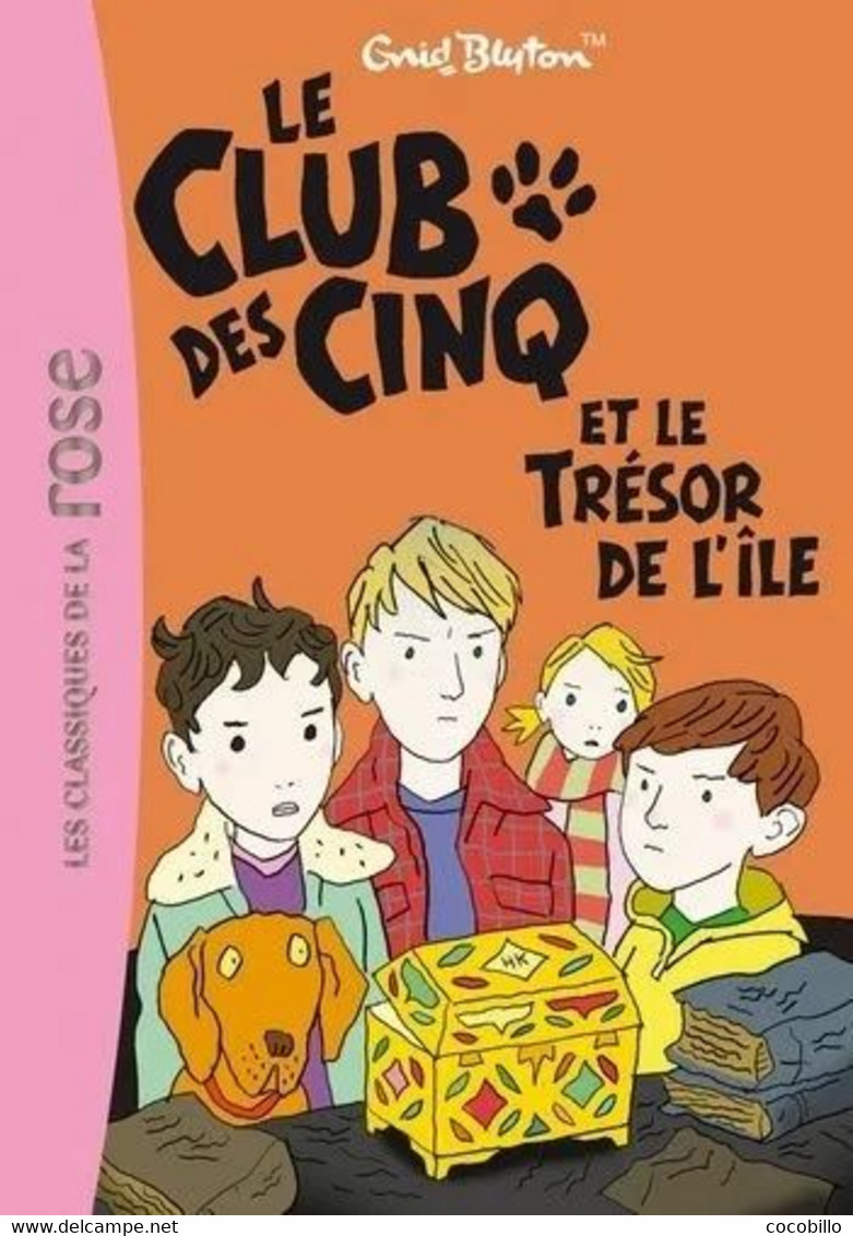 Le Club Des Cinq Et Le Trésor De L' Ile - D' Enid Blyton - Bibliothèque Rose - N° 1 - 2013 - Bibliotheque Rose