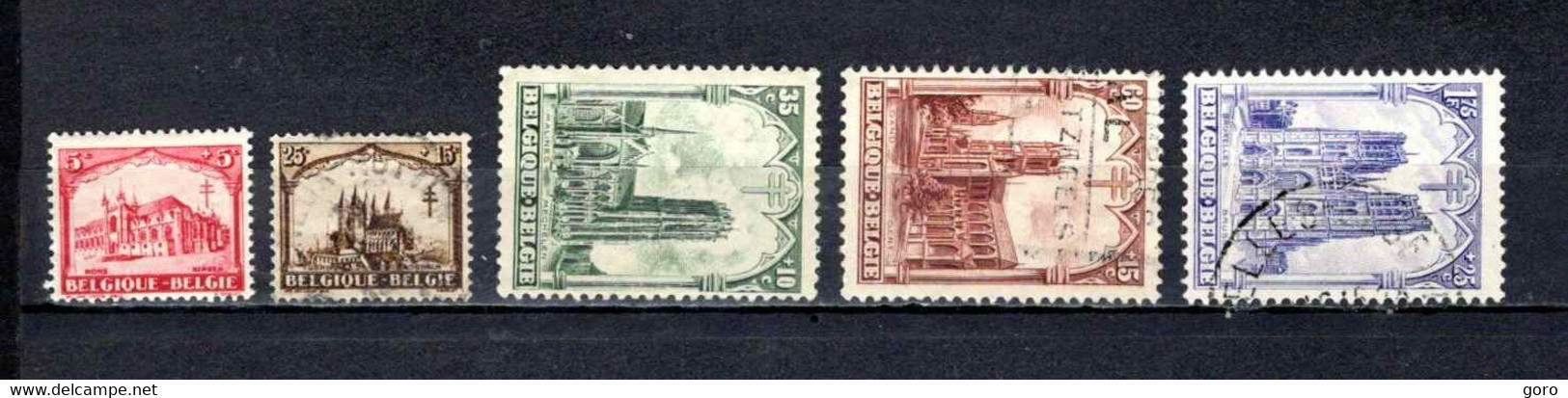 Bélgica  1928  .-   Y&T  Nº   267/271 - 1929-1941 Groot Montenez