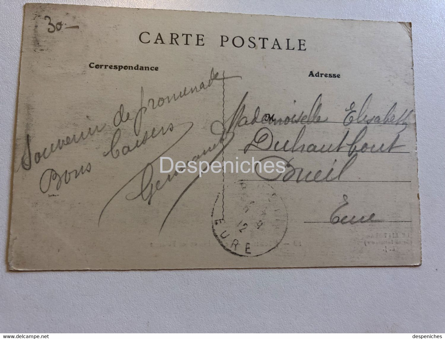 76400 Fécamp - Le Casino Et Les Falaises -  Très Animée -  1912 - Carte Circulée Timbre 5ctmes - Fécamp