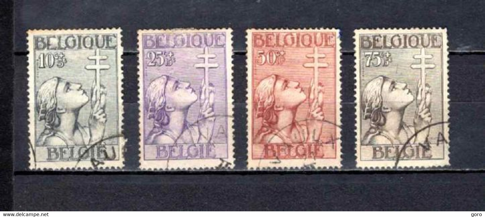 Bélgica  1933  .-   Y&T  Nº   377/380 - 1929-1941 Big Montenez