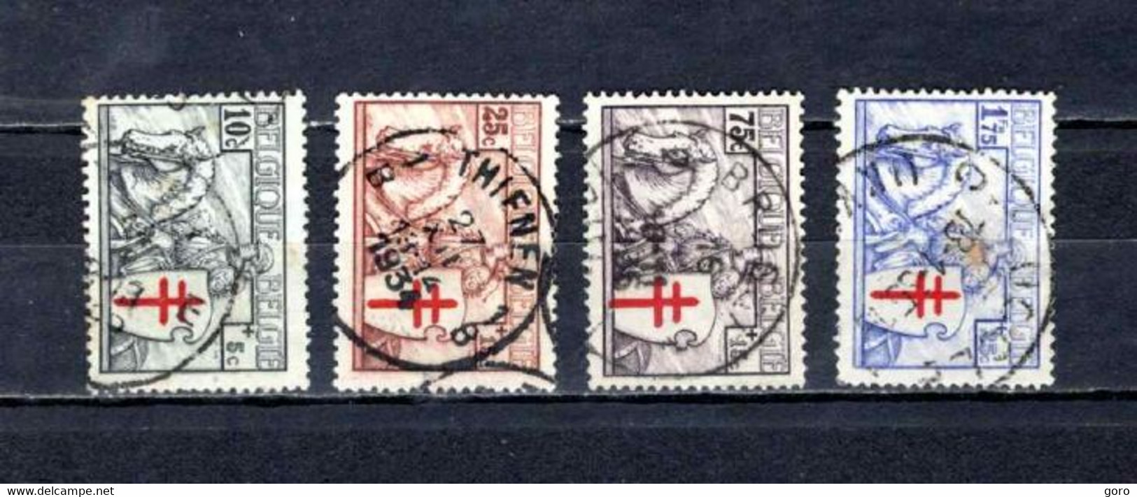 Bélgica  1934  .-   Y&T  Nº   394/395-397-399 - 1929-1941 Gran Montenez