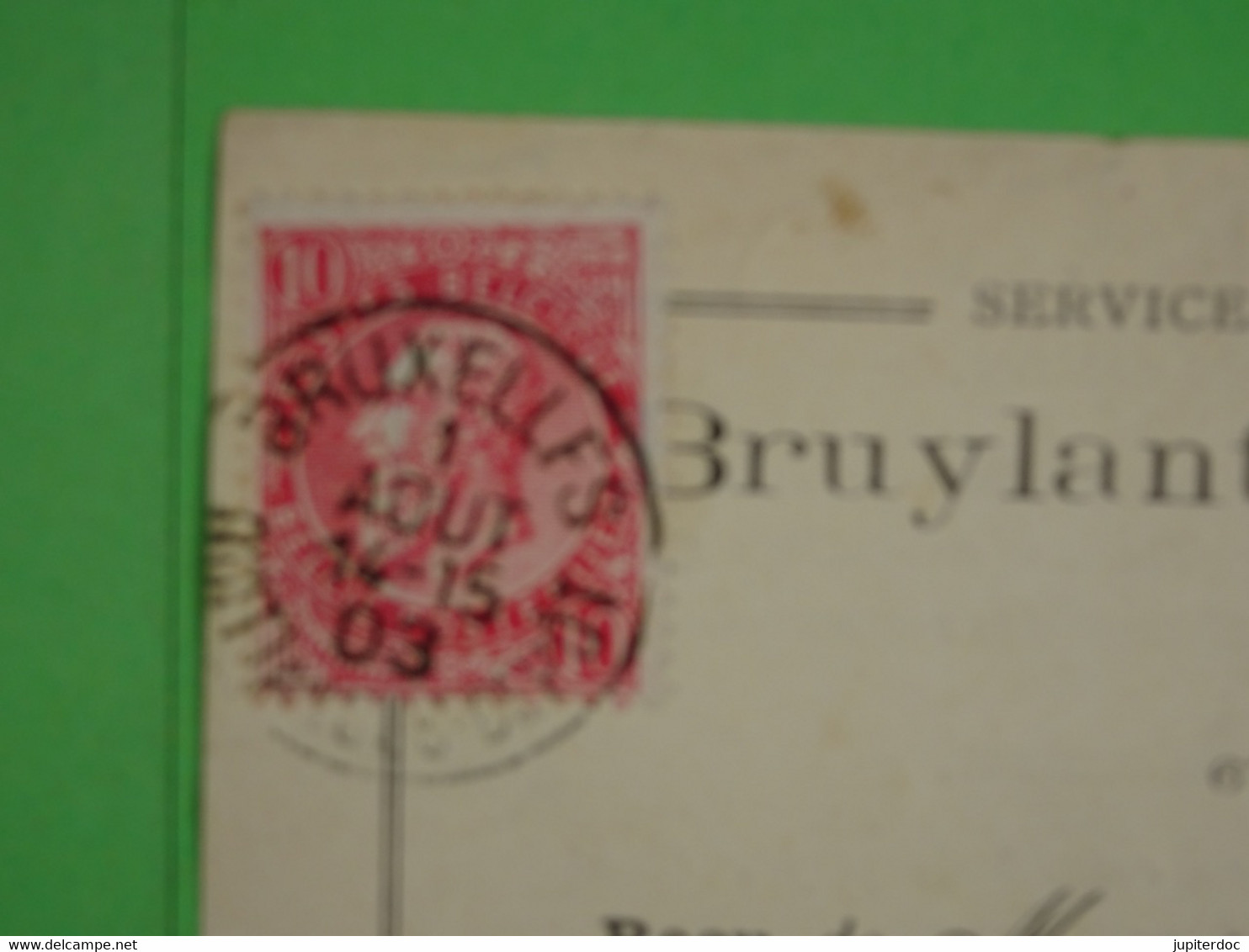 Reçu 1903 Bruylant-Christophe & Cie éditeurs Bruxelles - Drukkerij & Papieren