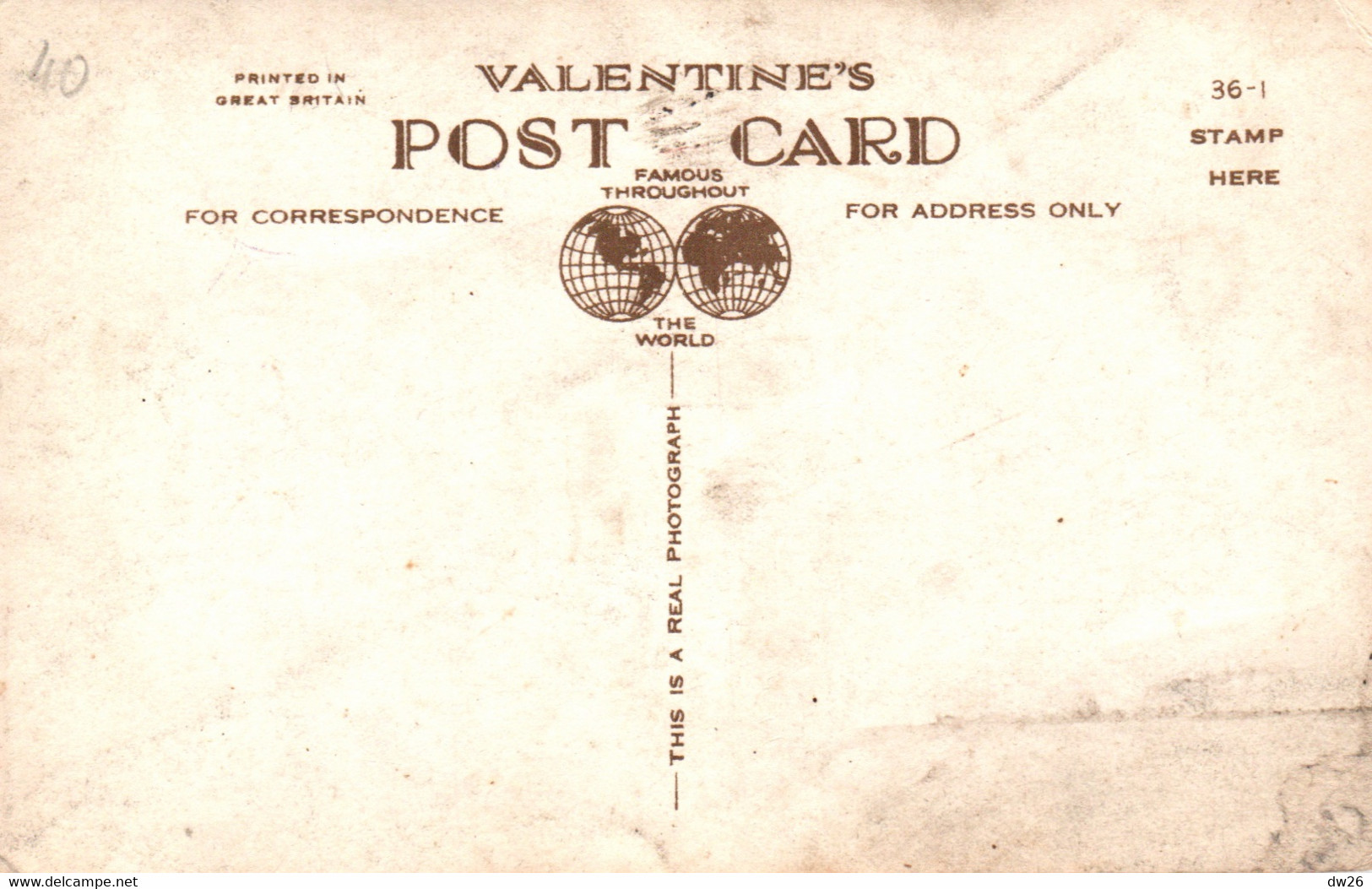 Union Street From East End - Aberdeen, Tramway - Valentine's Post Card (Uncirculated) - Aberdeenshire