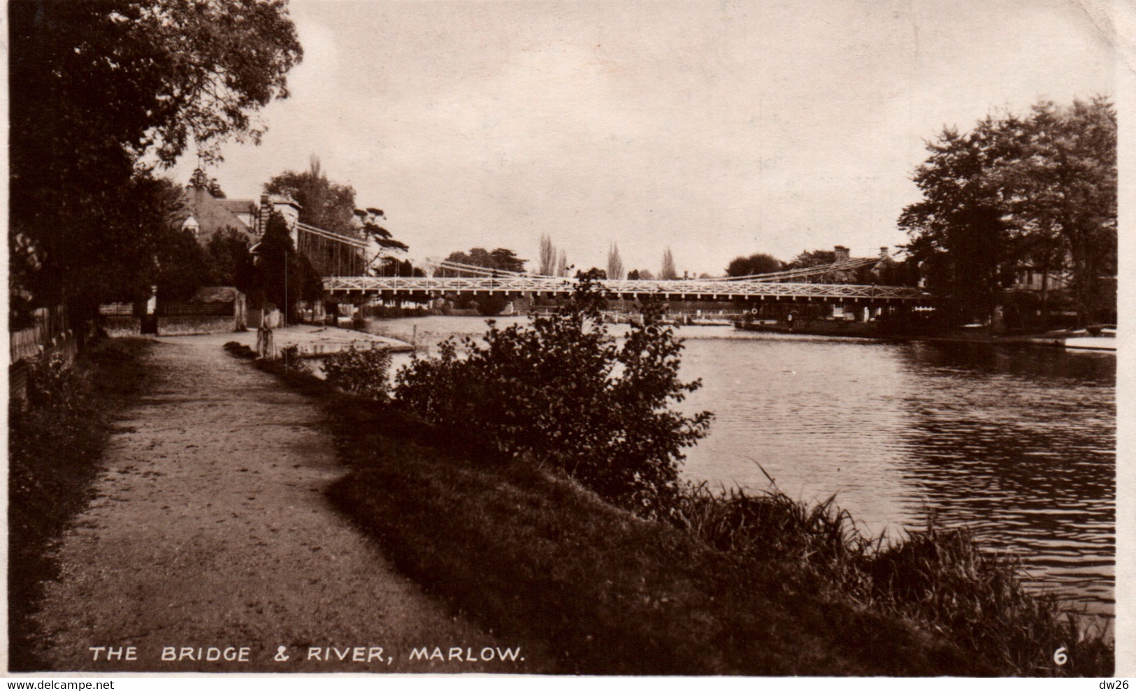 The Bridge & River Marlow (Buckinghamshire) R.A. Post Card Ltd - Buckinghamshire
