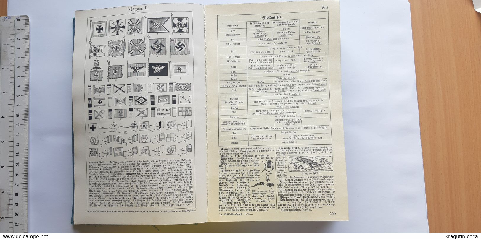 Buch Der Volks Brockhaus A Z Enzyklopädie COLLECTIBLE BOOK GERMAN GERMANY Encyclopedia - Brockhaus