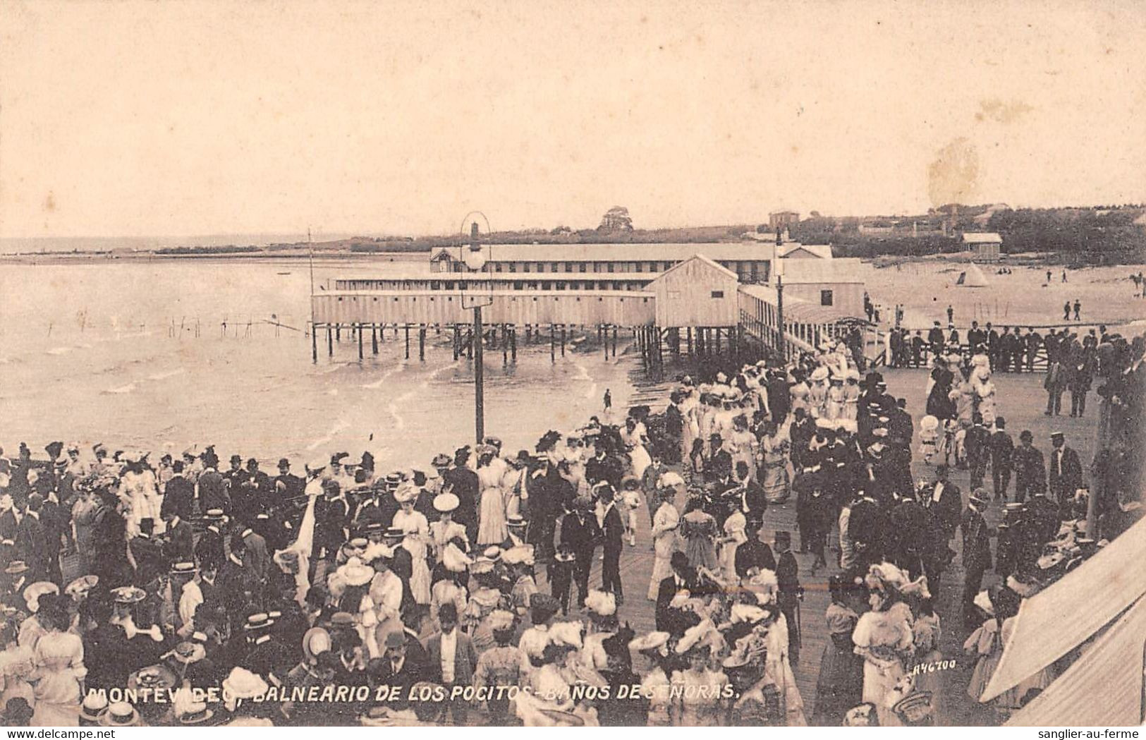 CPA URUGUAY MONTEVIDEO BALNEARIO DE LOS POCITOS BANOS DE SENORAS - Uruguay