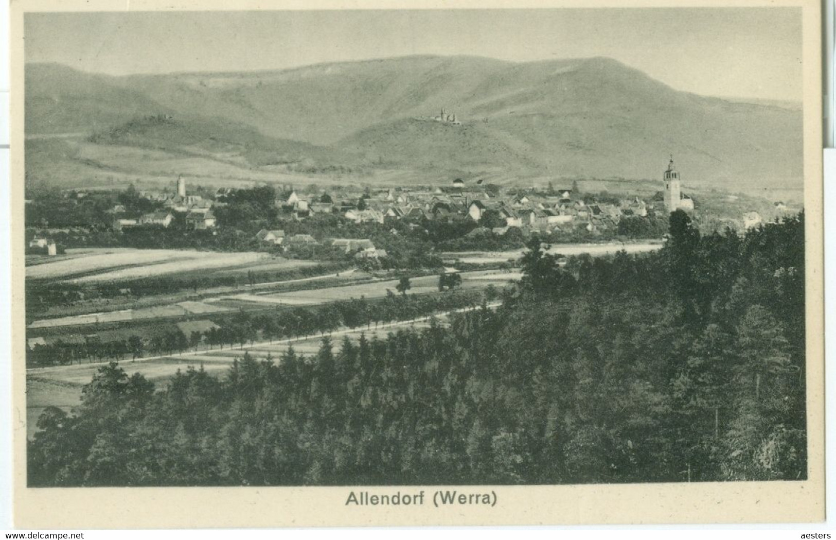 Allendorf 1931; Ortsansicht - Gelaufen. (Otto Fischer - Allendorf) - Bad Sooden-Allendorf