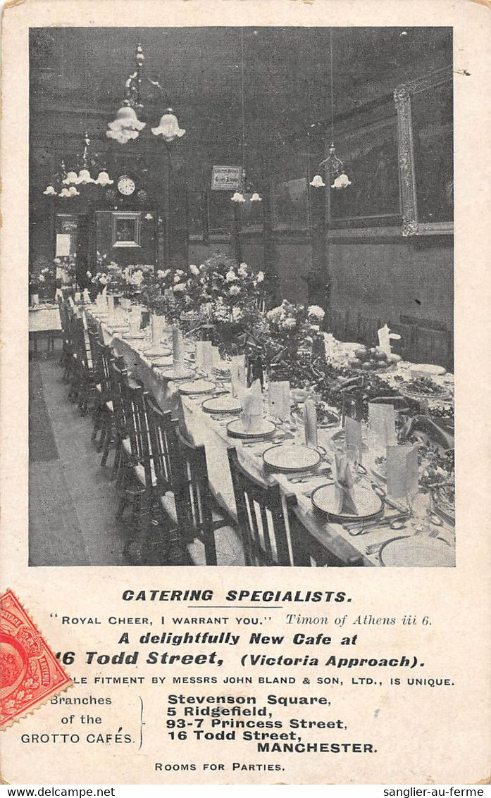 CPA ANGLETERRE THE GROTTO CAFES MANCHESTER - Other & Unclassified