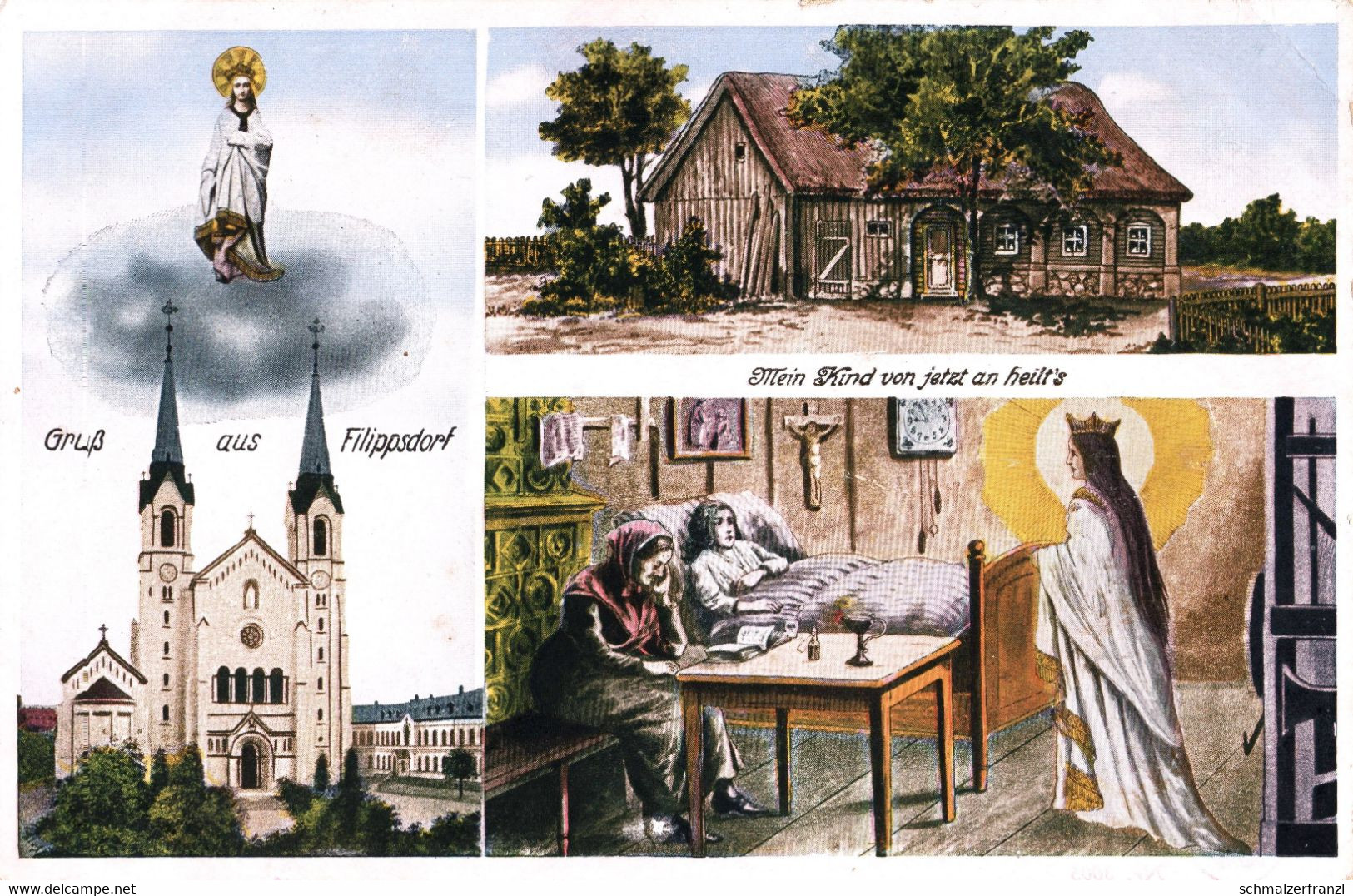 Litho AK Filippsdorf Philippsdorf Filipov Mein Kind Von Jetzt An Heilts Georgswalde Jirikov Neugersdorf Ebersbach Fugau - Sudeten