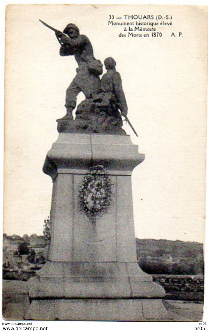 79 ( Deux Sevres ) - THOUARS - Monument Historique élevé A La Mémoire Des Morts En 1870 - Thouars