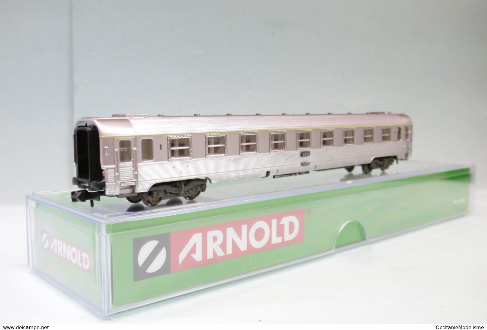 Arnold - Voiture DEV INOX A9 1ère Classe SNCF ép. IV Réf. HN4324 Neuf N 1/160 - Wagons Voor Passagiers