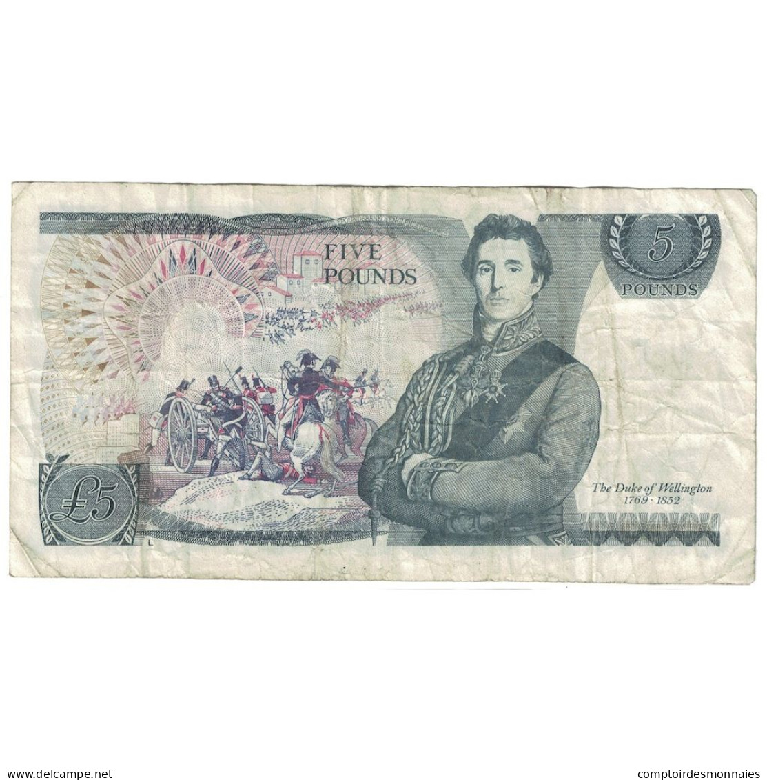 Billet, Grande-Bretagne, 5 Pounds, Undated (1971-91), KM:378a, TB - 5 Pounds