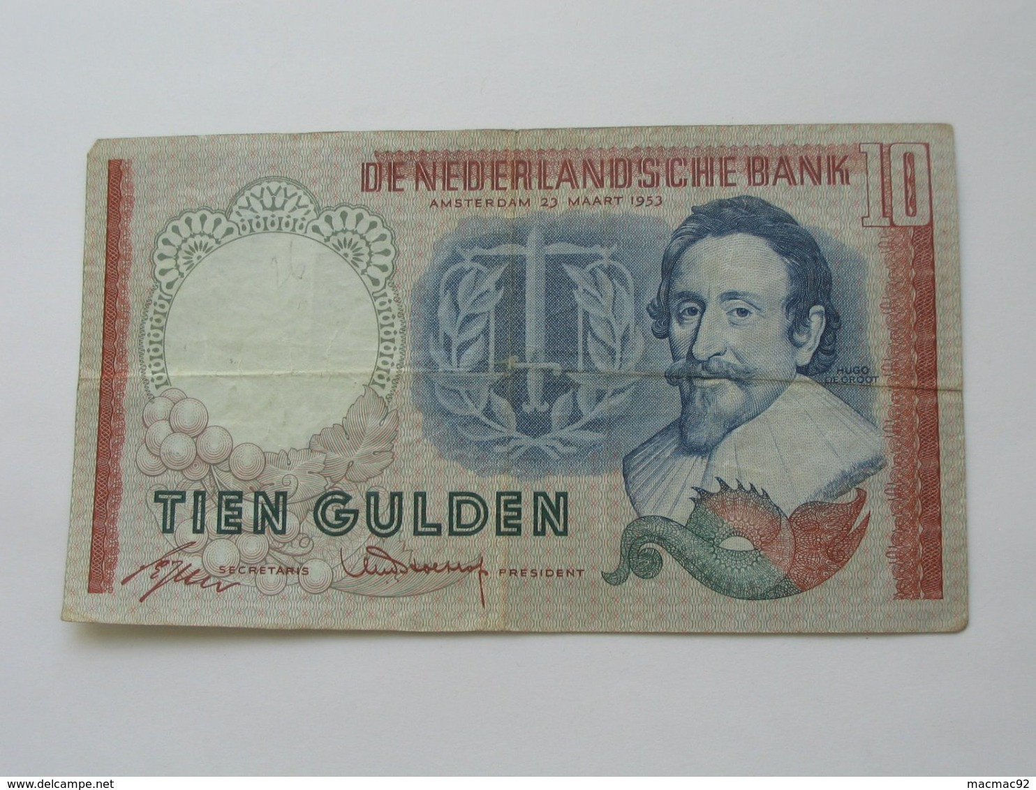 10 Tien Gulden 1953 De Nederlandsche Bank  **** EN  ACHAT IMMEDIAT  **** - 10 Florín Holandés (gulden)