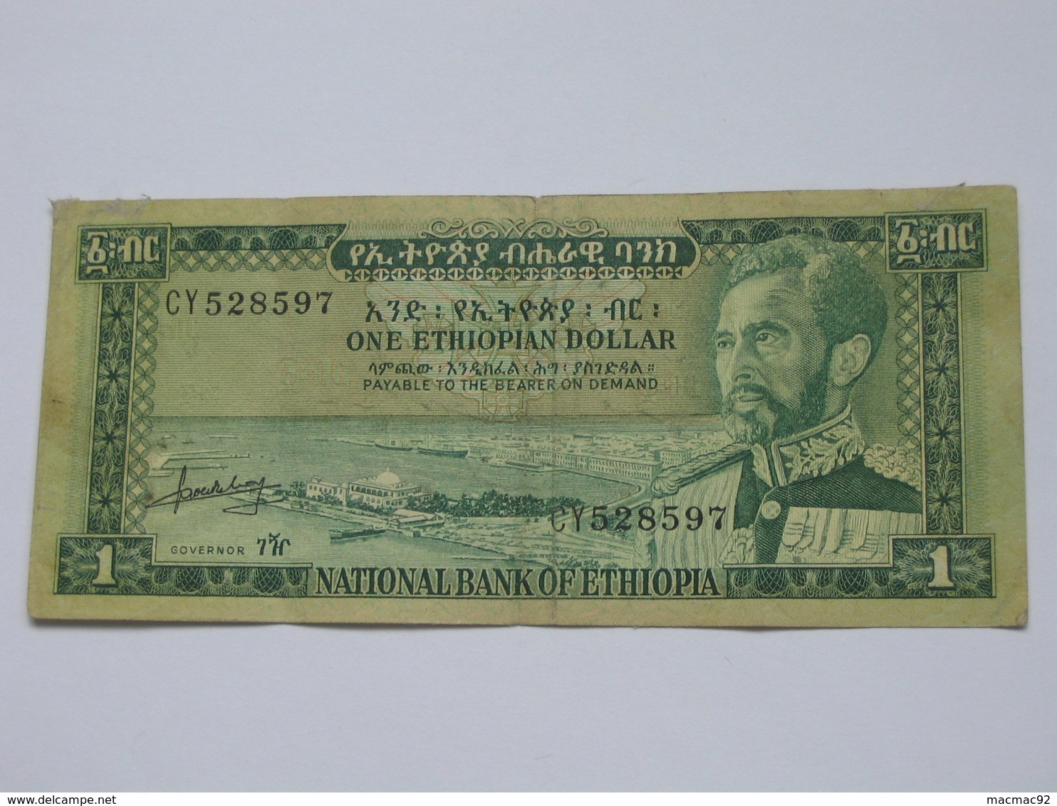 1 One Ethiopian Dollar 1966 - National Bank Of Ethiopia    **** EN  ACHAT IMMEDIAT  **** - Ethiopië