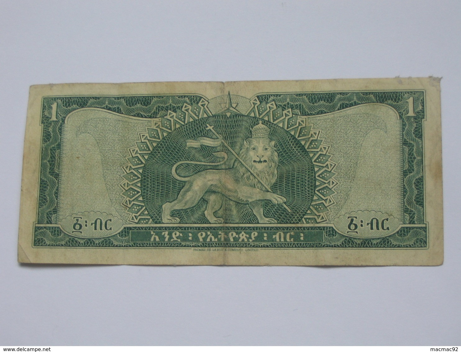 1 One Ethiopian Dollar 1966 - National Bank Of Ethiopia    **** EN  ACHAT IMMEDIAT  **** - Aethiopien