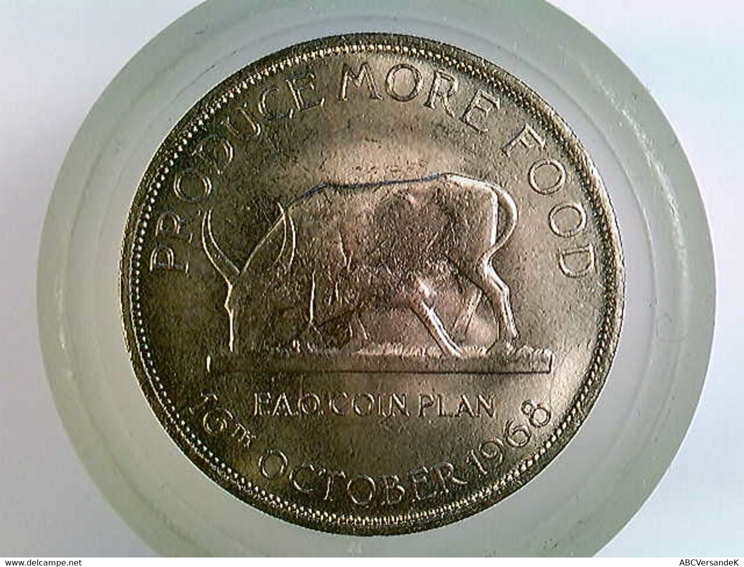 Münze Uganda, 5 Shilling 1968, FAO, TOP - Numismatique