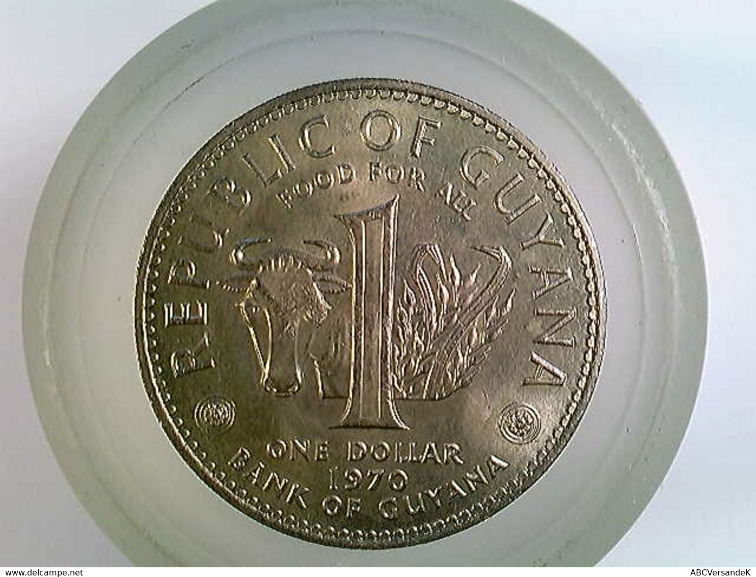 Münze Guyana, 1 Dollar 1970, FAO, TOP - Numismatik