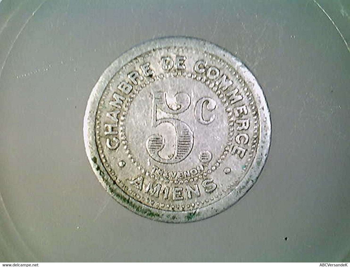 Münze Frankreich, 5 Centimes 1921, Amiens Chambre De Commerce - Numismatiek