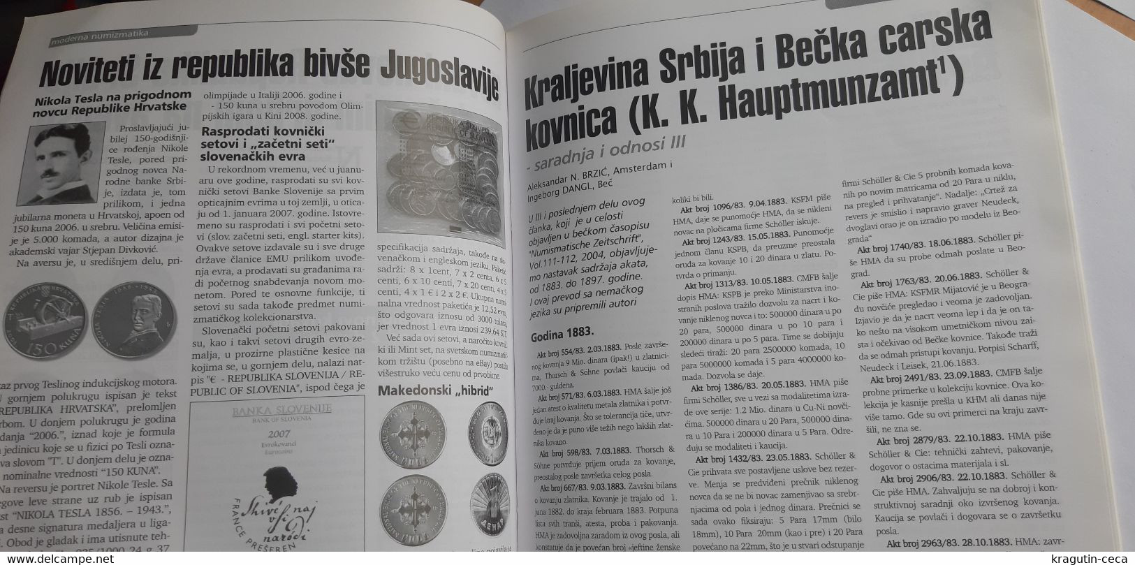 2007 DINAR Serbia Coin Numismatics magazine newspapers Yugoslavia medal order antique banknote Russia ISRAEL CRUSADES